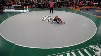 87-94 lbs Cons. Semi - Landon Scott, Tornado Wrestling vs Kyler Roeder, Mercer County