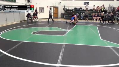 126 lbs Champ. Round 1 - Ryan Aguirre, McAdory Middle School vs Thomas Sewell, Liberty Park