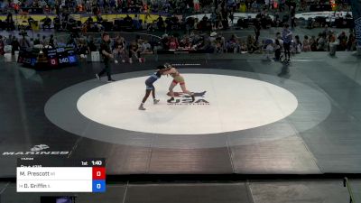 118 lbs Round Of 64 - Mary Prescott, WI vs Demetria Griffin, IL