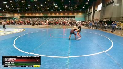 96-104 lbs Round 2 - Paige Dye, Gold Rush Reno vs June Smith, Gold Rush Reno