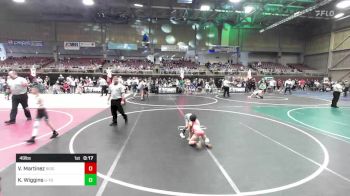 49 lbs Consolation - Valentina Martinez, Ridge WC vs Kaiden Wiggins, U-town