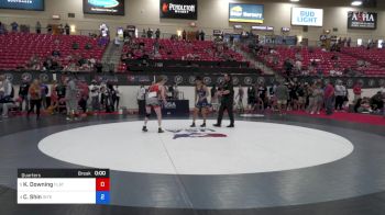 48 kg Quarters - Kellen Downing, Flathead High School Wrestling vs Carter Shin, Integrity Wrestling Club