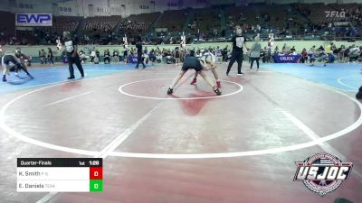 100 lbs Quarterfinal - Kamdyn Smith, F-5 Grappling vs Ethan Daniels, Texas Select Wrestling