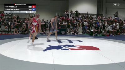 92 lbs Champ. Round 1 - Ty Freeman, Fight House Wrestling Club vs Braden Homsey, North Carolina