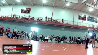 144 lbs Quarterfinal - Asher Corning, Elite Athletic Club vs Aiden Flowers, Contenders Wrestling Academy