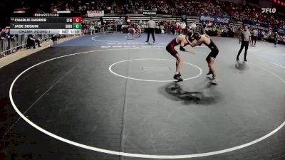 D 2 106 lbs Champ. Round 1 - Jase Seguin, Sam Houston vs Charlie Barber, St. Thomas More