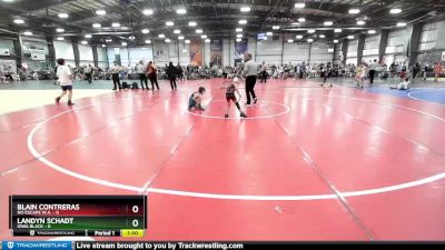 48 lbs Rd# 5- 3:45pm Friday Final Pool - Landyn Schadt, Iowa Black vs Blain Contreras, No Escape W.A.