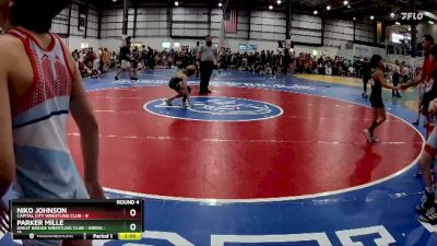 75 lbs Round 4 (6 Team) - Niko Johnson, CAPITAL CITY WRESTLING CLUB vs Parker Mille, GREAT BRIDGE WRESTLING CLUB - GREEN