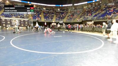 212 lbs Round Of 16 - Knox Dibert, Northern Bedford vs Tyler Clayton, Chartiers-Houston