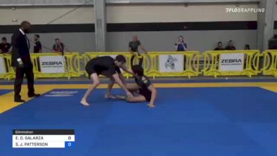 ENRIQUE D. GALARZA vs STEVEN J. PATTERSON 2021 Pan IBJJF Jiu-Jitsu No-Gi Championship