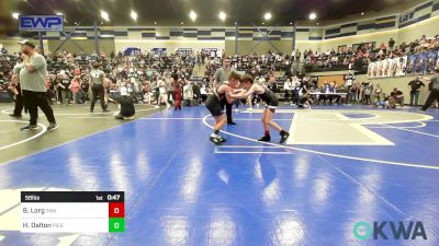 58 lbs Quarterfinal - Braxton Lorg, Shelton Wrestling Academy vs Hailon Dalton, Piedmont