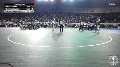 G5A-120 lbs Quarterfinal - Shailey Penn, Chandler-Girls vs Roseline Baker, Mannford-Girls