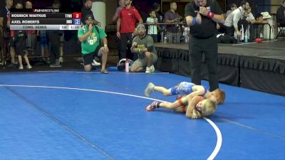 49 lbs Cons. Semis - Rodrick Waitkus, Team Tulsa Wrestling Club vs Axel Roberts, Bobcat Wrestling Club