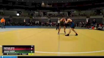 160 lbs Placement (4 Team) - Nathan Bitz, LPGE/B Wolves vs Simon Gades, Annandale/Maple Lake