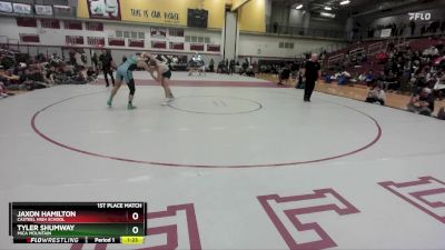 190 lbs 1st Place Match - Jaxon Hamilton, Casteel High School vs Tyler Shumway, Mica Mountain