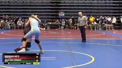 138 lbs Cons. Round 3 - Brayden Wright, Bath vs Brendan Metz, Hicksville