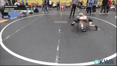 55 lbs Consolation - Greyson Perez, Silvaback Training Center LV vs Hank Ward, Cowboy Wrestling Club