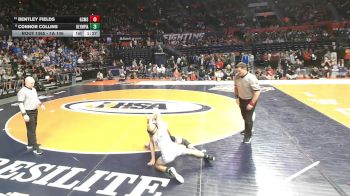 1A 106 lbs 1st Place Match - Connor Collins, Stanford (Olympia) vs Bentley Fields, Gibson City (G.C.-Melvin-Sibley)