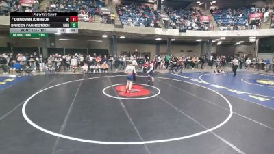 101 lbs Champ. Round 2 - Donovan Johnson, Aurora (West) vs Brycen Fahnestock, Geneseo