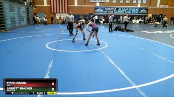 106 lbs Cons. Semi - Tyson Cowan, Lehi vs Garrett Bracken, Riverton