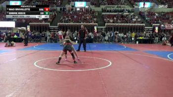 102 lbs Cons. Round 3 - Embrie Reece, Summit Wrestling Club vs Maci Brouillette, Coyote Wrestling Club