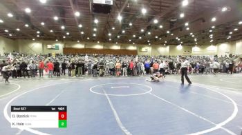 65 lbs Quarterfinal - Darian Bostick, Fernley WC vs Kaiden Hale, Yuba Sutter Combat