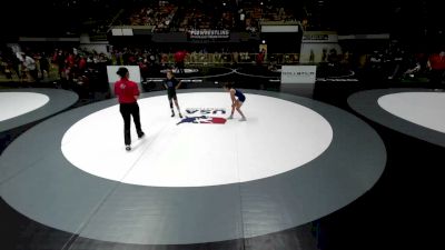 67 lbs Cons. Semis - Violet Lambert, RBWC (Rancho Bernardo Wrestling Club) vs Kyara Barral, LAWC