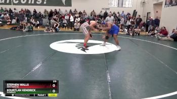 215 lbs Semifinal - Stephen Walls, New Hope HS vs Kourtlan Kendrick, Florence