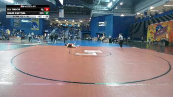 120 lbs Champ. Round 2 - Lily Snook, Parkland vs Khloe Pastora, Orange County