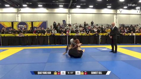 Sumeet Gill vs Qiao Yang Han 2024 World IBJJF Jiu-Jitsu No-Gi Championship