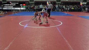 123 lbs Champ. Round 1 - Ryan Wiggins, Forsyth Wrestling Club vs Carson Getzlaff, Coyote Wrestling Club