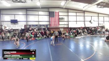 100 lbs 3rd Place Match - Jordan Sandoval, Sanderson Wrestling Academy vs Ethan Harris, Bear River