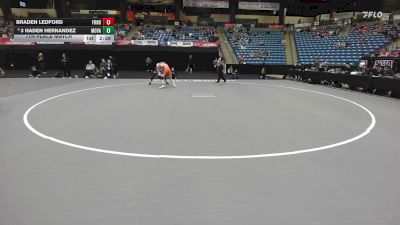 125 lbs 7th Place Match - Braden Ledford, Friends vs 3 Haden Hernandez, Missouri Valley