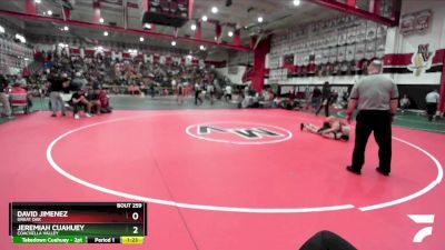 195 lbs Champ. Round 2 - David Jimenez, Great Oak vs Jeremiah Cuahuey, Coachella Valley