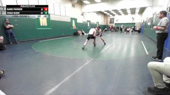 132 lbs Cons. Round 3 - Gabe Parker, Spanish Springs vs Chad Baer, Newport Harbor
