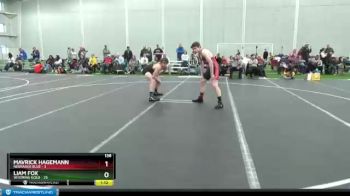 138 lbs Round 1 (4 Team) - Mavrick Hagemann, Nebraska Blue vs Liam Fox, Wyoming Gold