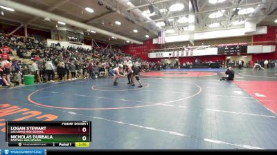 287 lbs Champ. Round 1 - Nicholas Durbala, Foothill High School vs Logan Stewart, Las Lomas High School