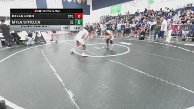 125 lbs Cons. Round 2 - Myla Stiteler, 3g vs Bella Leon, GWC