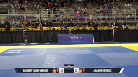 Ariana M Gutierrez vs Gabriella Yasmin Mendoza 2025 Pan Kids Jiu-Jitsu IBJJF Championship