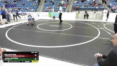 46 lbs Round 3 - William Roe, Topeka Blue Thunder Wrestling vs Jayda Mayora, 512 Outlaw