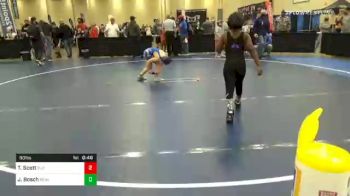 90 lbs Quarterfinal - Lonnie Bivins, Woodland Hills vs Brooks Bruckner, Trinity