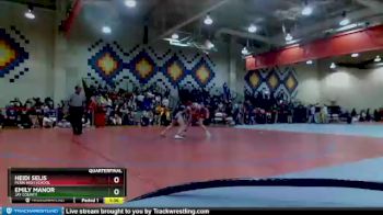 120 lbs Quarterfinal - Heidi Selis, Penn High School vs Emily Manor, Jay County