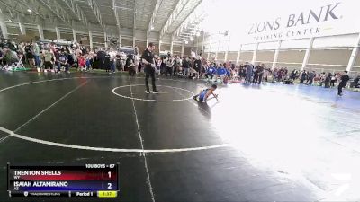 67 lbs Cons. Round 2 - Trenton Shells, WY vs Isaiah Altamirano, AZ