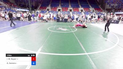 175 lbs Rnd Of 64 - Micah Roper, MI vs Angel Zamora, IL