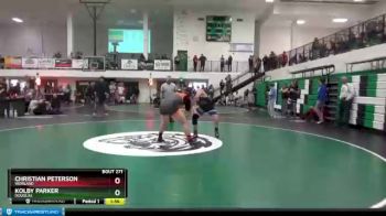 285 lbs Semifinal - Christian Peterson, Worland vs Kolby Parker, Douglas