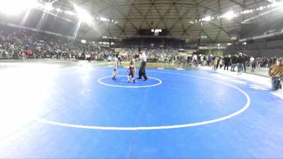 56 lbs Champ. Round 1 - Logan Thomas, Steelclaw Wrestling Club vs Calvin Schactler, Wrestling Club Tacoma Slam