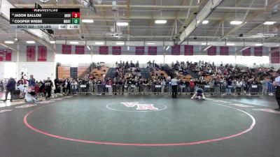 138 lbs Semifinal - Jason Ballou, Andover vs Cooper Wiebe, Montachusett