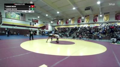 138 lbs 3rd Place Match - Jason Bacha, Canyon Springs vs Josue Mejia, Valley View