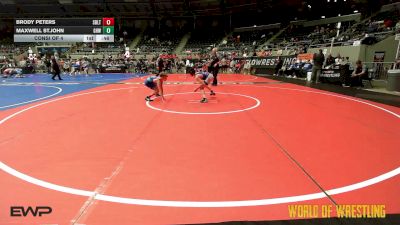 77 lbs Consi Of 4 - Brody Peters, Sebolt Wrestling Academy vs Maxwell St.John, Greater Heights Wrestling