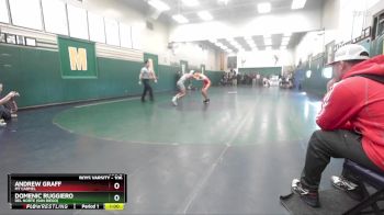 106 lbs Champ. Round 1 - Andrew Graff, Mt Carmel vs Domenic Ruggiero, Del Norte (San Diego)